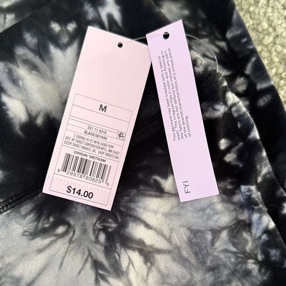 Tie-Dye Leggings - Black and White - Picture 2 of 2